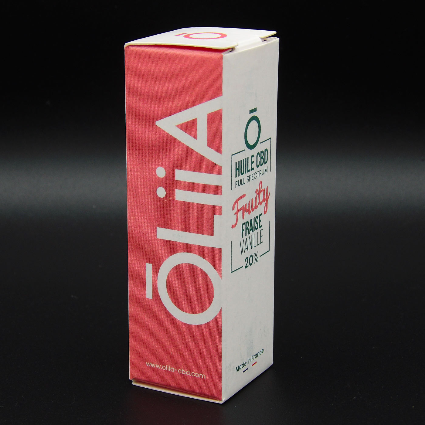 Huile CBD fraise‑vanille
